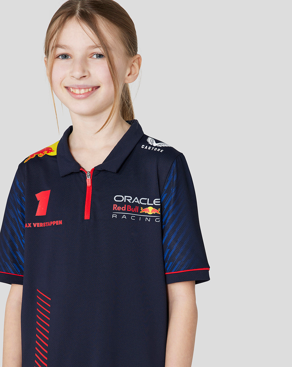 Oracle Red Bull Racing Junior ss Polo Shirt Driver Max Verstappen - Night Sky - Night Sky