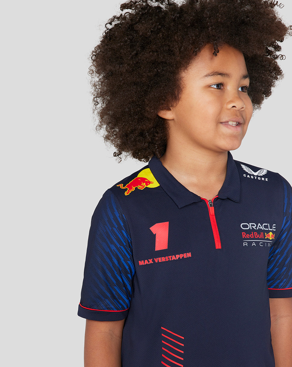 Oracle Red Bull Racing Junior ss Polo Shirt Driver Max Verstappen - Night Sky - Night Sky