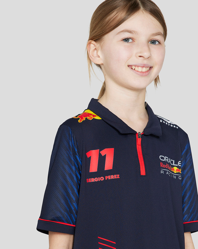 ORACLE RED BULL RACING MENS SHORT SLEEVE POLO SHIRT DRIVER SERGIO CHE –  Castore US