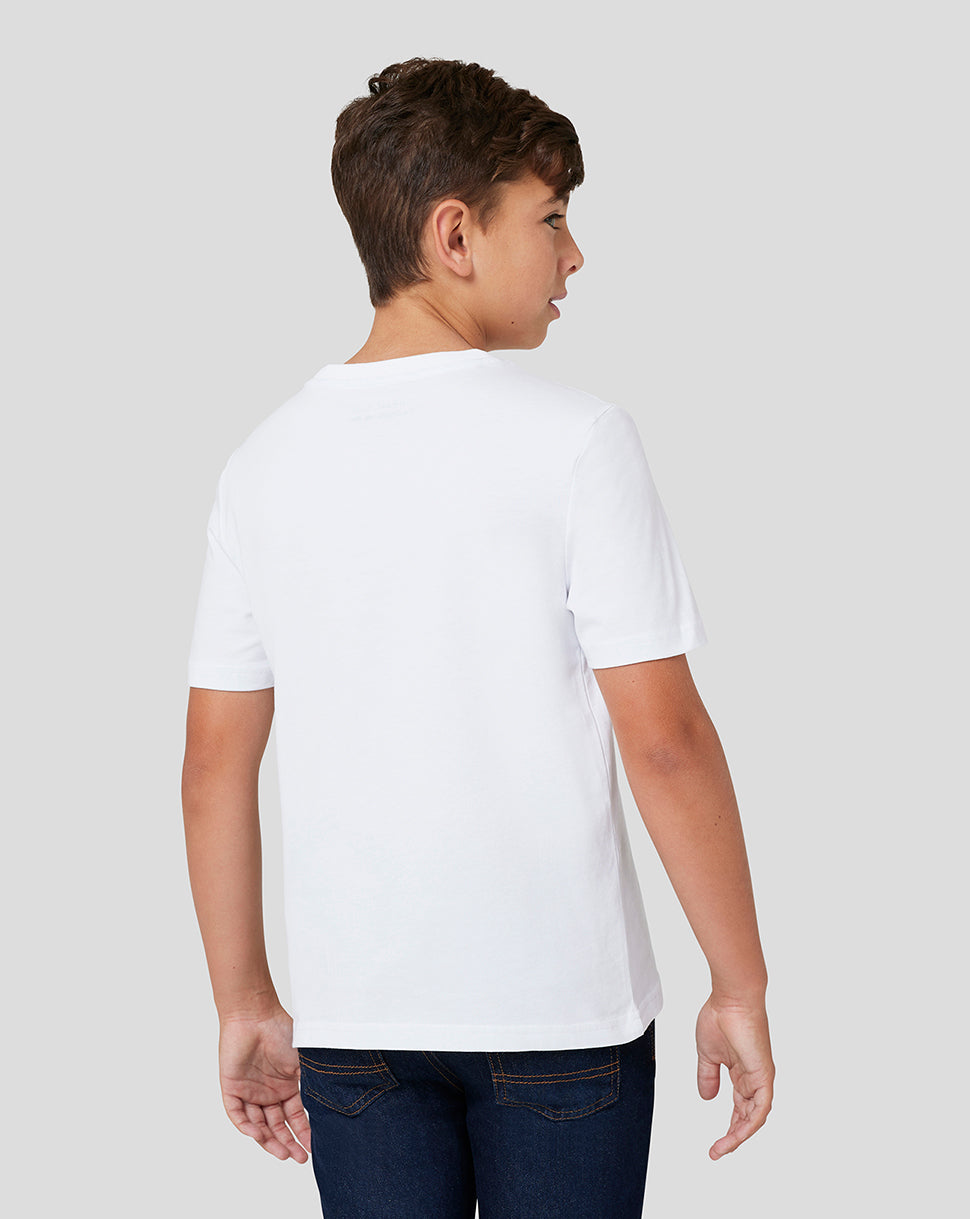 Oracle Red Bull Racing Junior Large Front Logo T-Shirt - White - White
