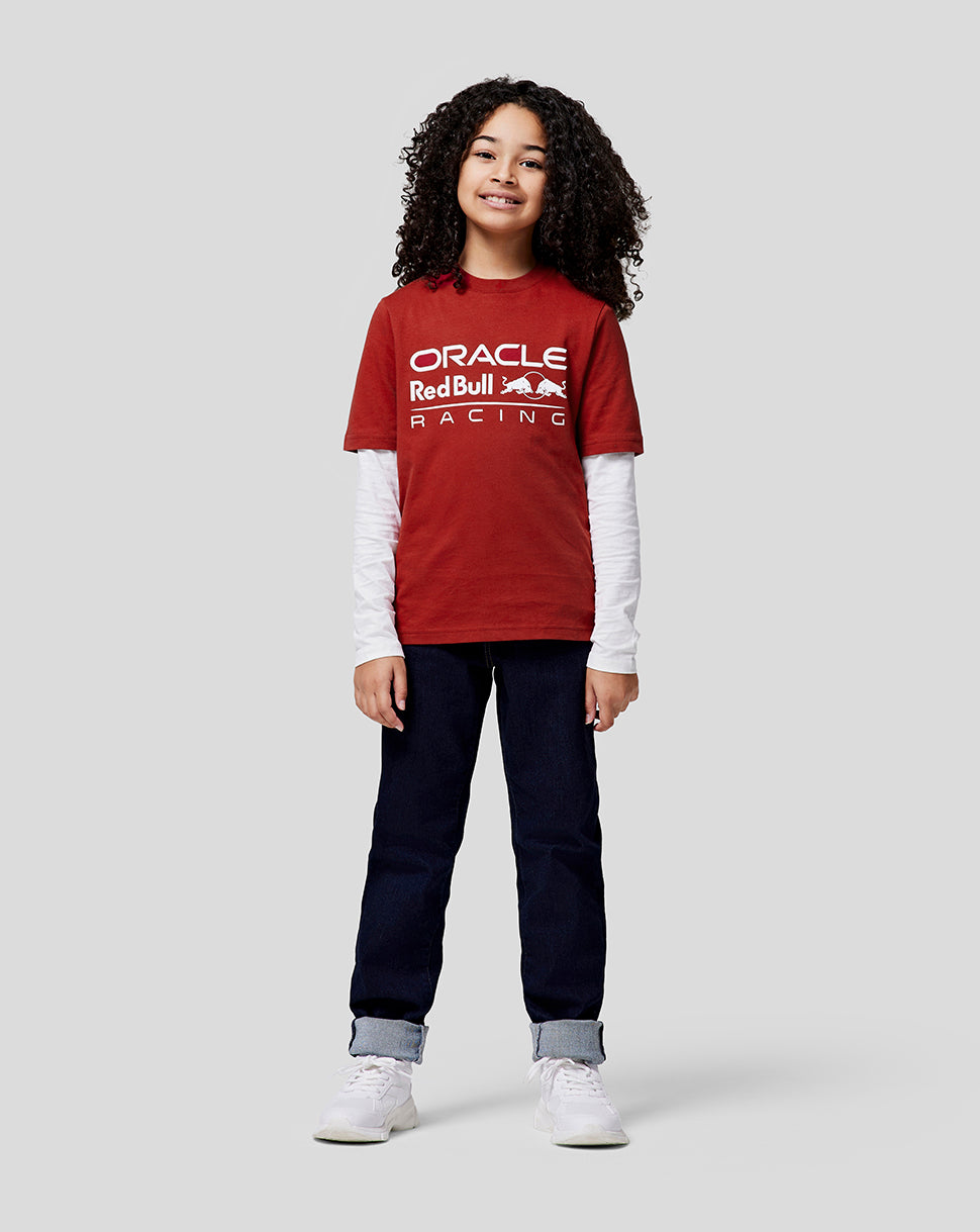 Oracle Red Bull Racing Juniors Large Front Mono Logo Tee - Winery - Winery
