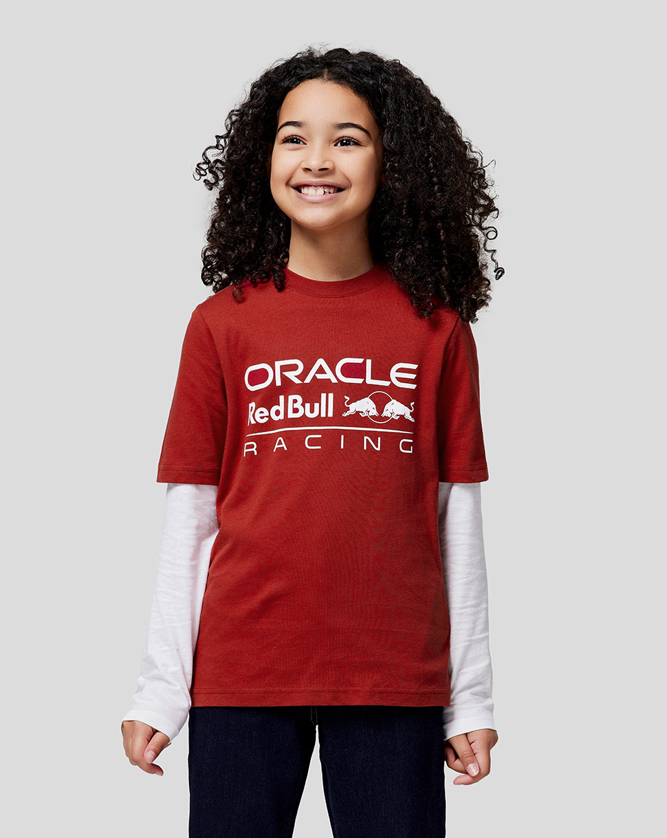 Oracle Red Bull Racing Juniors Large Front Mono Logo Tee - Winery - Winery