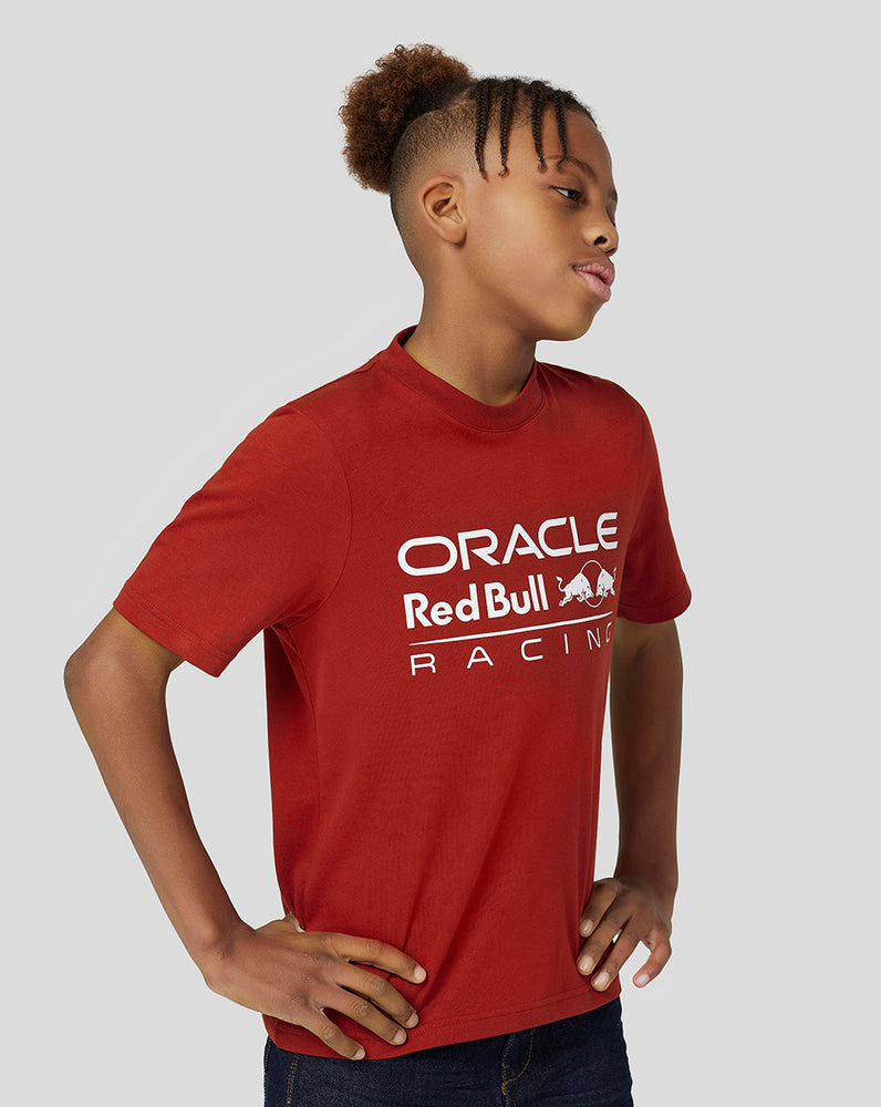 Oracle Red Bull Racing Juniors Large Front Mono Logo Tee - Winery