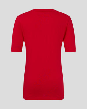 Junior Cotton Leisure Tee - True Red