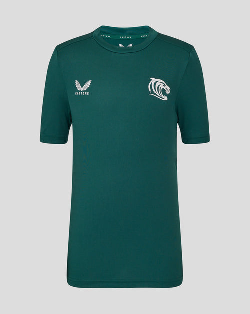 Leicester Tigers Junior 25/26 Short Sleeve Training T-Shirt - Botanical