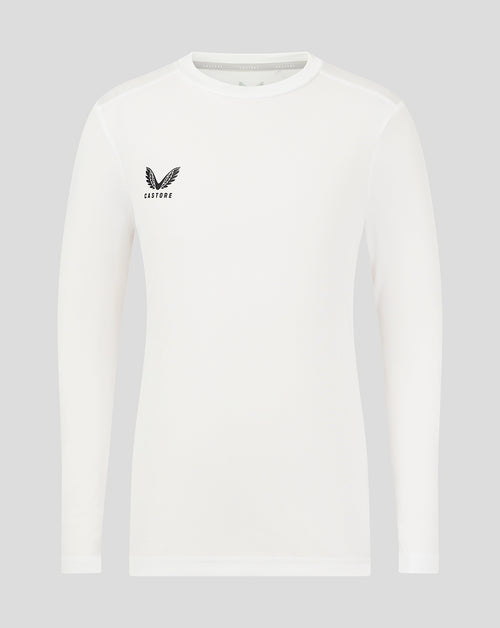 Junior Long Sleeve Performance Tee - White