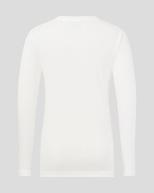 Junior Long Sleeve Performance Tee - White