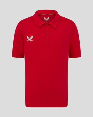 Junior Cotton Leisure Polo - True Red