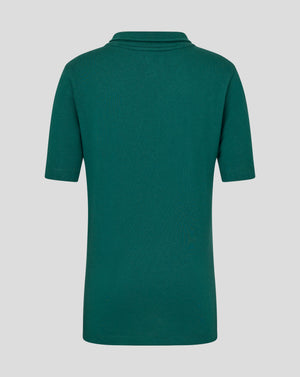 Leicester Tigers Junior 25/26 Short Sleeve Training Polo - Botanical