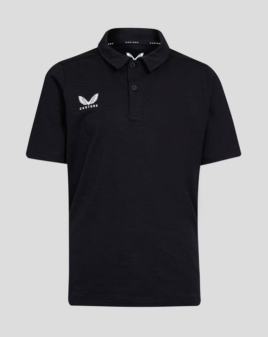 Junior Cotton Leisure Polo - Caviar