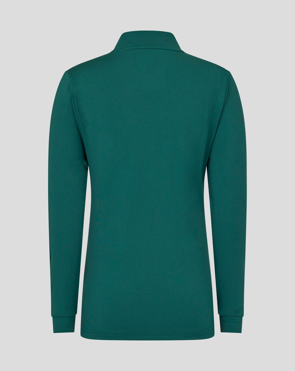Back of teal botanical Leicester Tigers junior training midlayer.