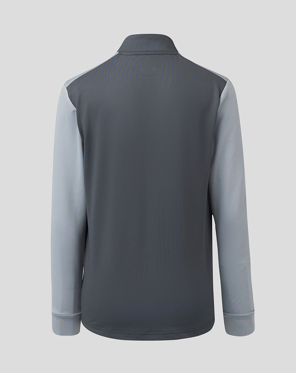 Scarlets Junior 23/24 Quarter Zip Midlayer - Grey