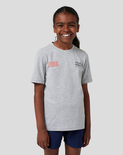 Red Bull Racing Junior Spielberg Short Sleeve T-Shirt - Grey Marl