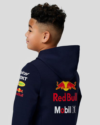 Oracle Red Bull Racing Junior Official Teamline Full Zip Hoodie - Night Sky