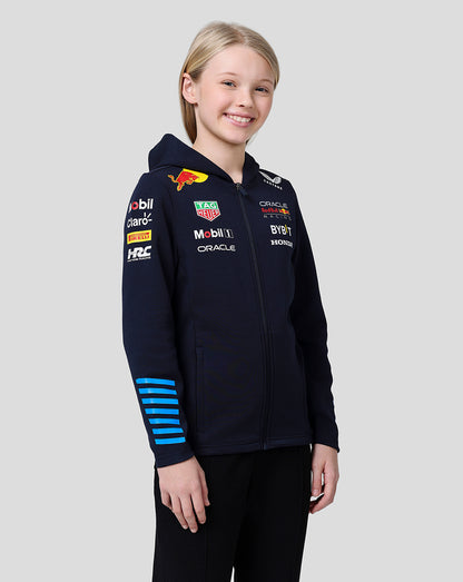 Oracle Red Bull Racing Junior Official Teamline Full Zip Hoodie - Night Sky