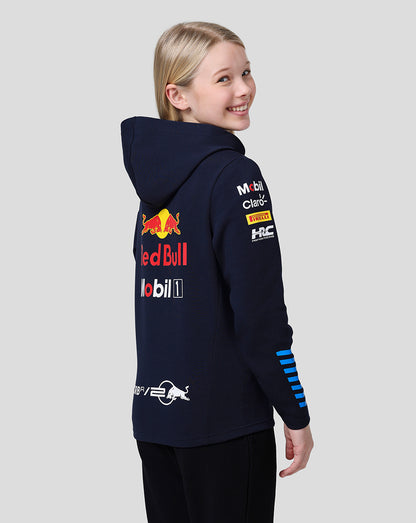 Oracle Red Bull Racing Junior Official Teamline Full Zip Hoodie - Night Sky