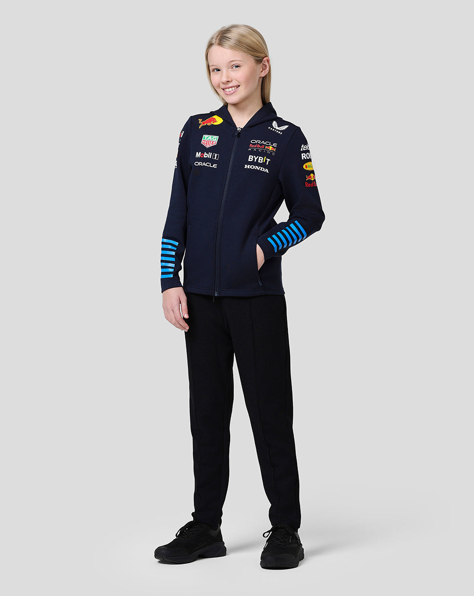 Oracle Red Bull Racing Junior Official Teamline Full Zip Hoodie - Night Sky - Night Sky