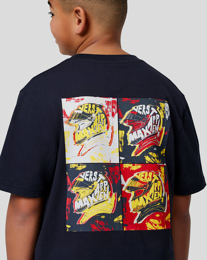 Oracle Red Bull Racing Juniors Max Pop Art Oversized Tee - Night Sky