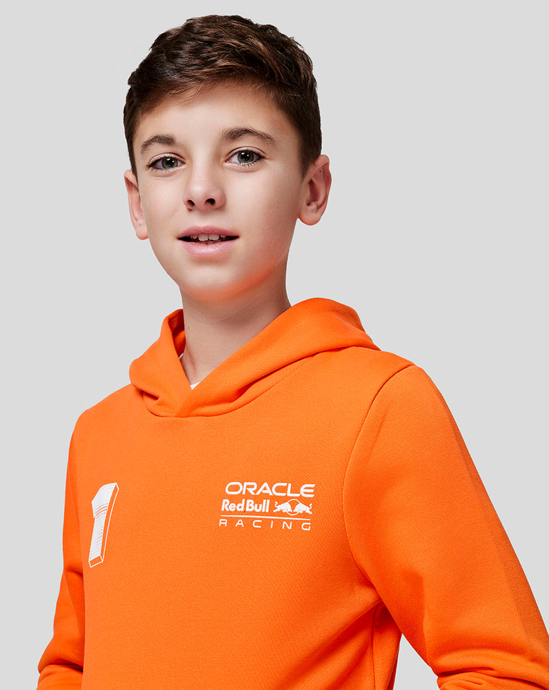 Oracle Red Bull Racing Juniors Max Expression Hoodie - Exotic Orange