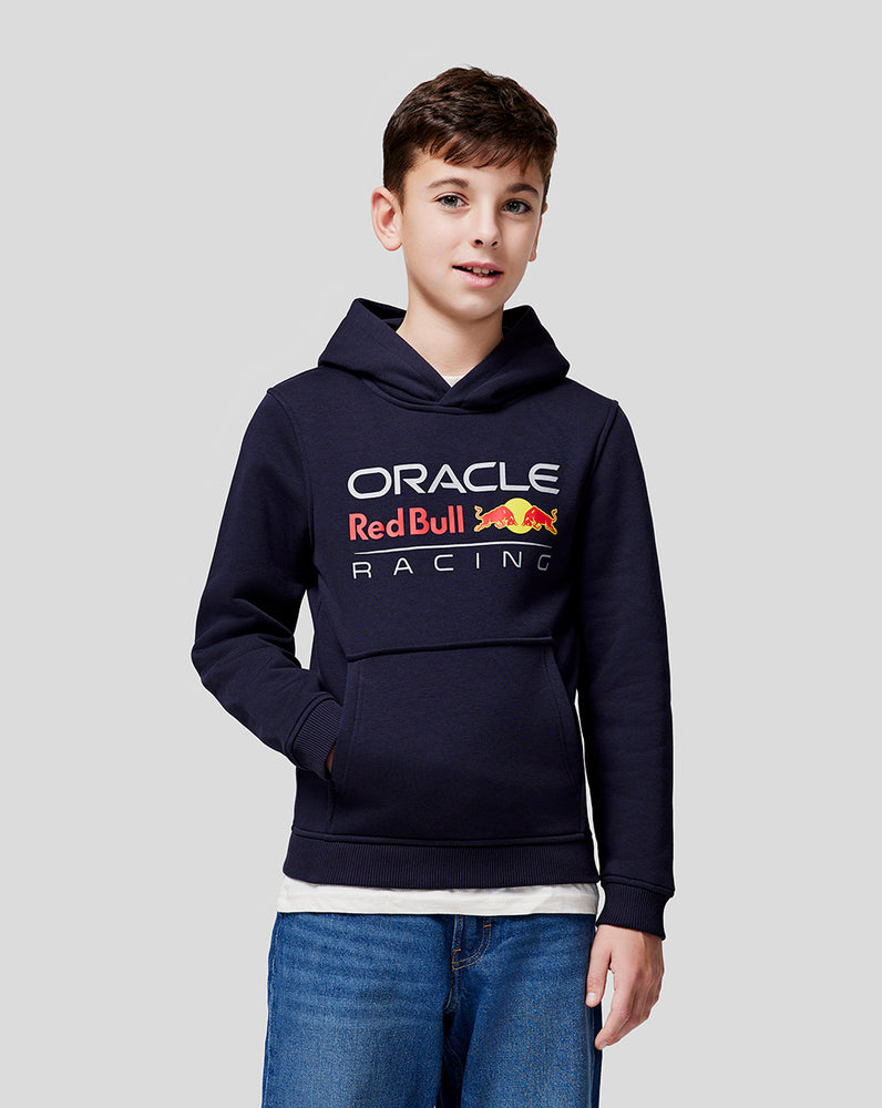 Oracle Red Bull Racing Juniors Core Overhead Hoodie - Full Colour Logo - Night Sky