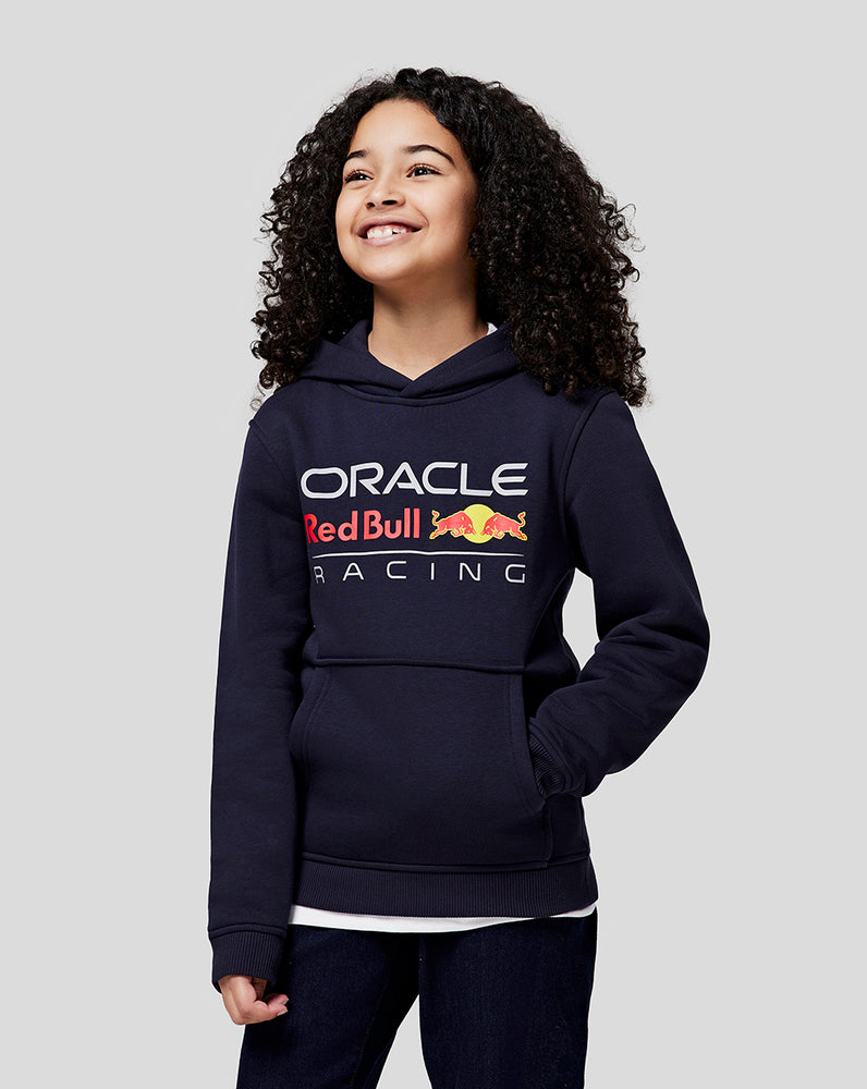 Oracle Red Bull Racing Juniors Core Overhead Hoodie - Full Colour Logo - Night Sky