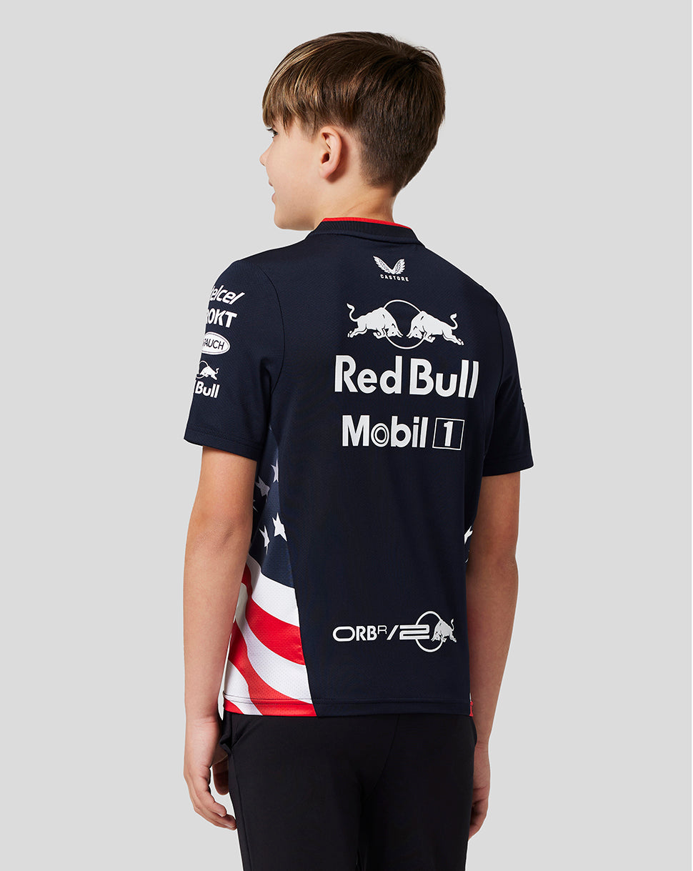 Oracle Red Bull Racing Junior Official Teamline America Race Team T-Shirt - Night Sky - Night Sky