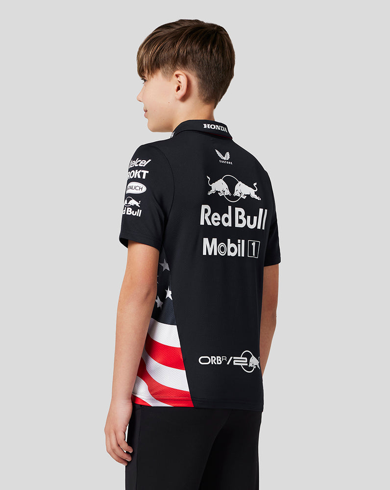 Oracle Red Bull Racing Junior Official Teamline America Race Team Polo - Night Sky
