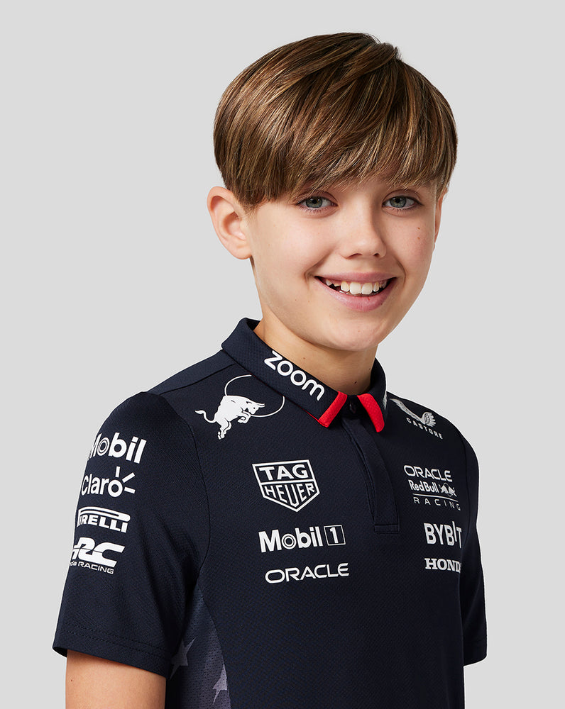 Oracle Red Bull Racing Junior Official Teamline America Race Team Polo - Night Sky