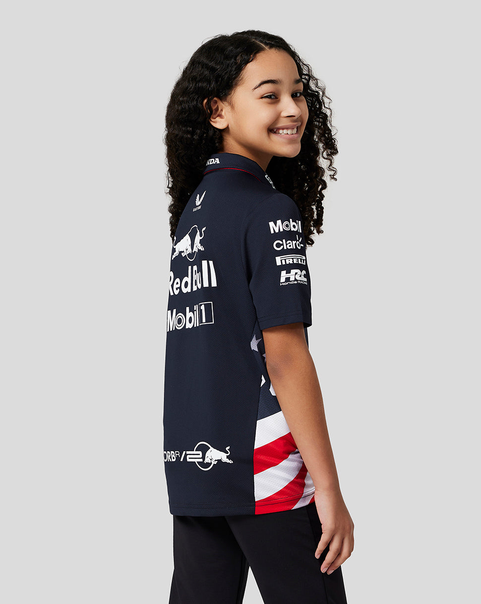 Oracle Red Bull Racing Junior Official Teamline America Race Team Polo - Night Sky - Night Sky