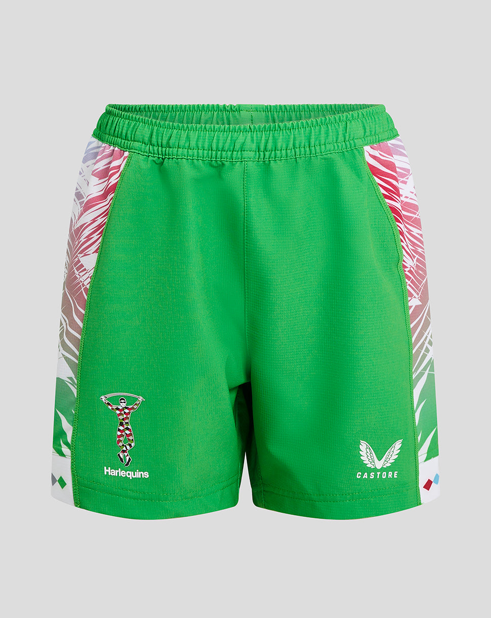Harlequins Junior 24/25 Away Shorts - Green