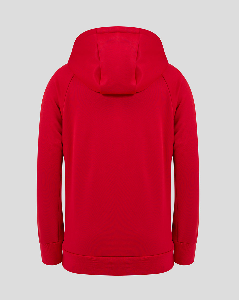 Scarlets Junior 24/25 Pro Players Hoody - True Red/Barbados Cherry