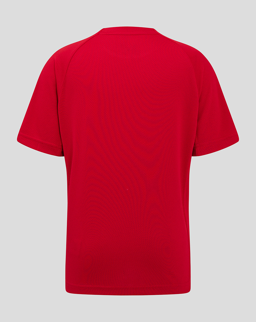 Scarlets Junior 24/25 Pro Players T-Shirt - True Red/Barbados Cherry