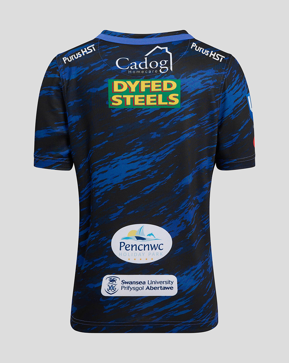 Scarlets Junior 24/25 Away Shirt - Scarlet/Scarlet Sage