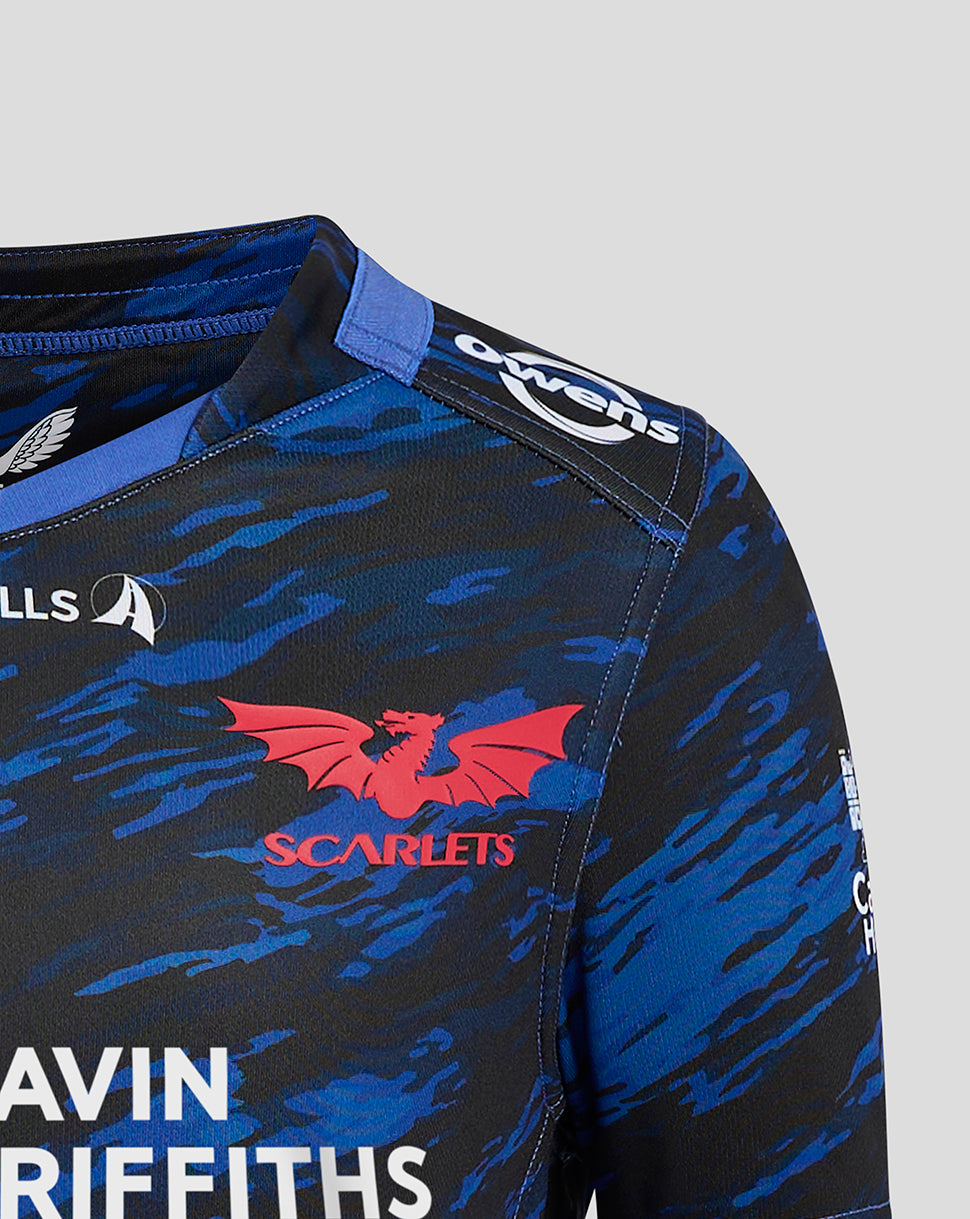 Scarlets Junior 24/25 Away Shirt - Scarlet/Scarlet Sage