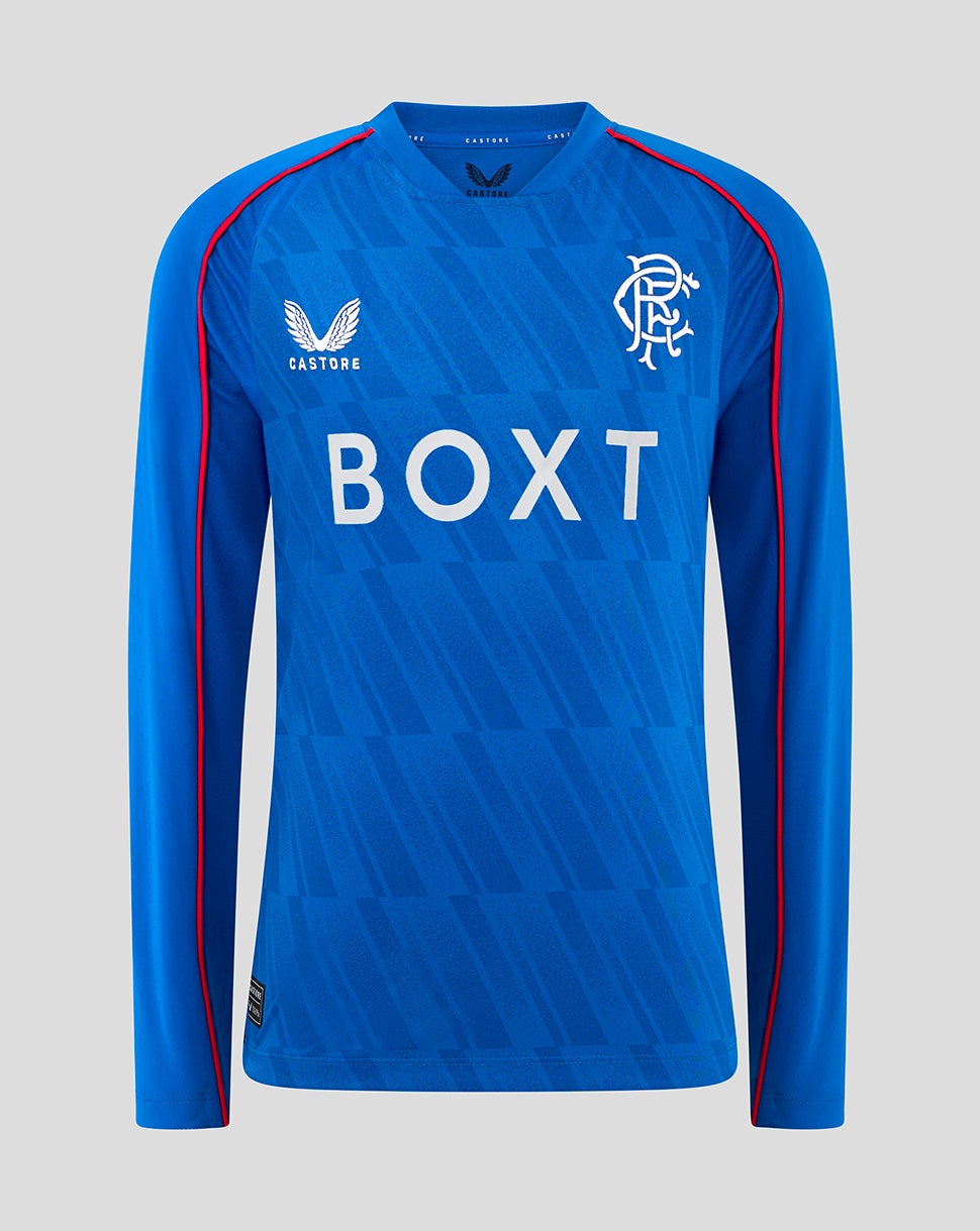 Rangers Junior 24/25 Home Long Sleeve Shirt - Marine Navy/White