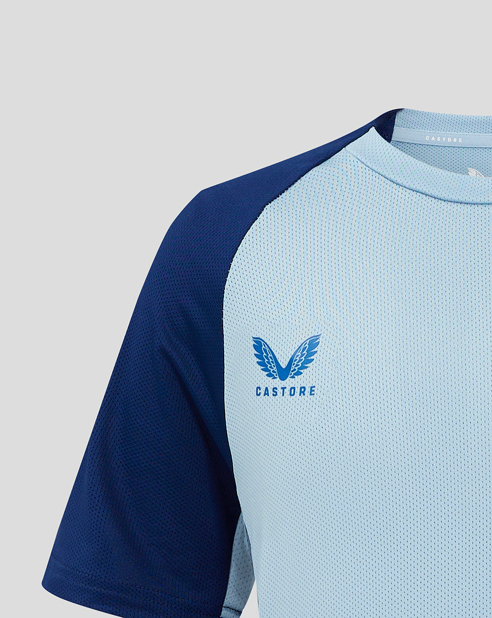 Rangers Junior 24/25 Pro Players Training Short Sleeve T-Shirts - Light Blue