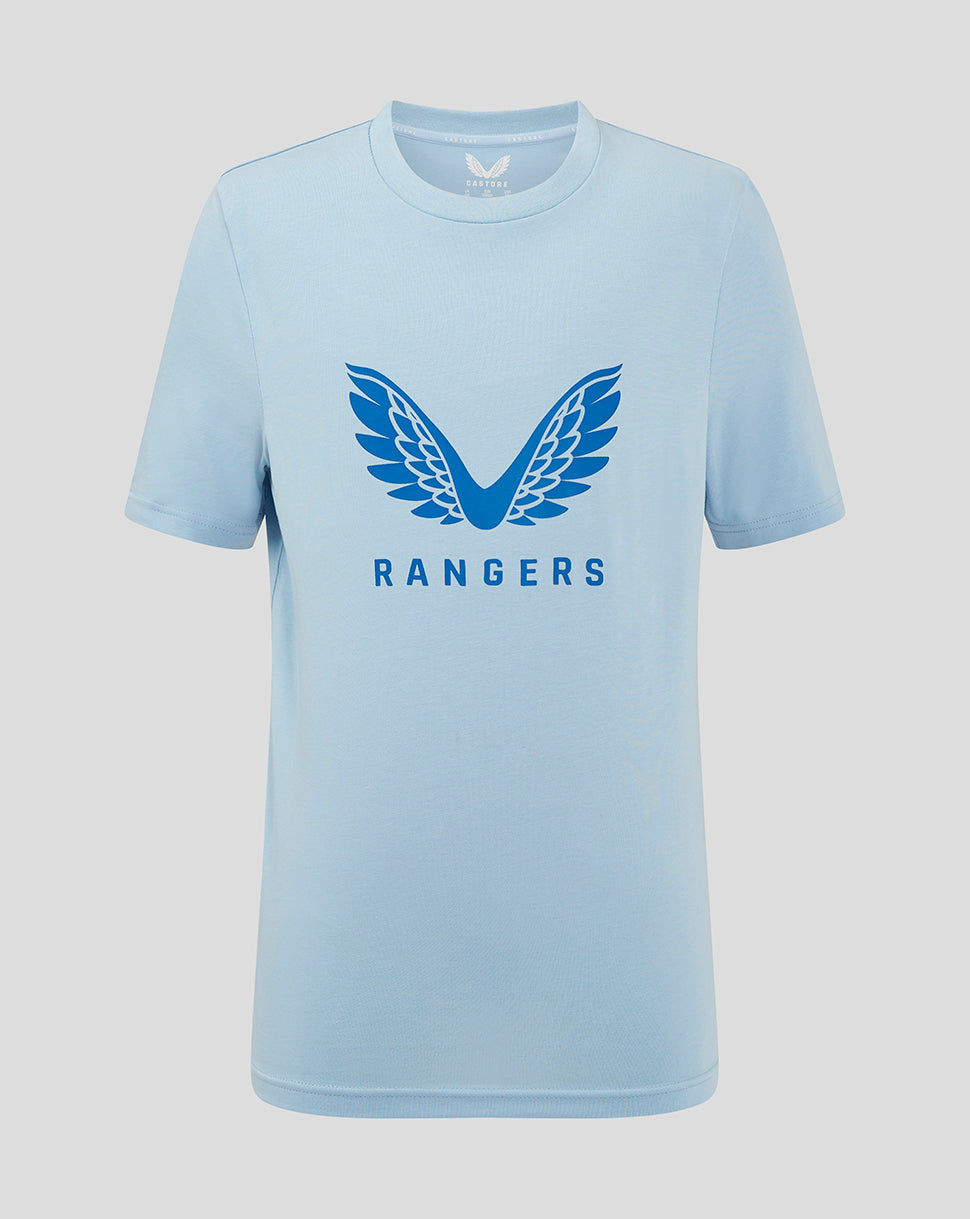 Rangers Junior 24/25 Pro Players Logo T-Shirt - Light Blue