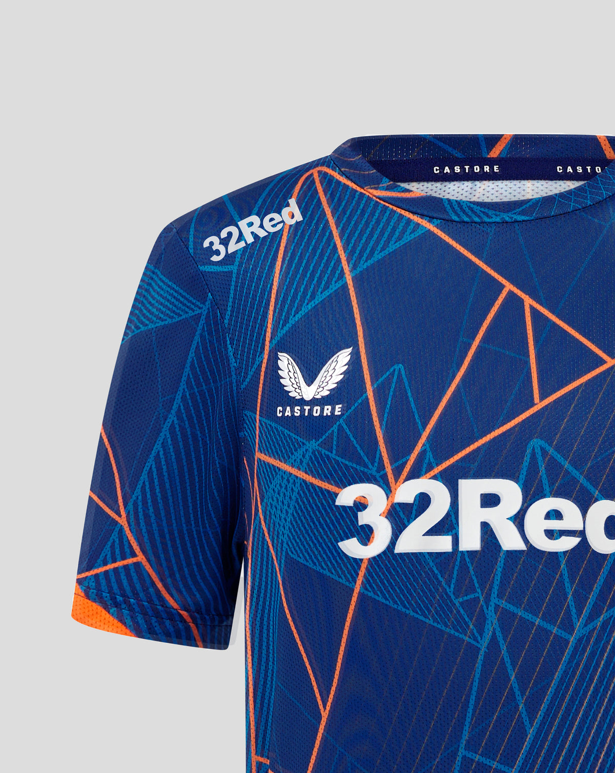 Rangers Men's 24/25 League Matchday T-Shirt - Blue Depths/Lapis Blue/Vibrant Orange