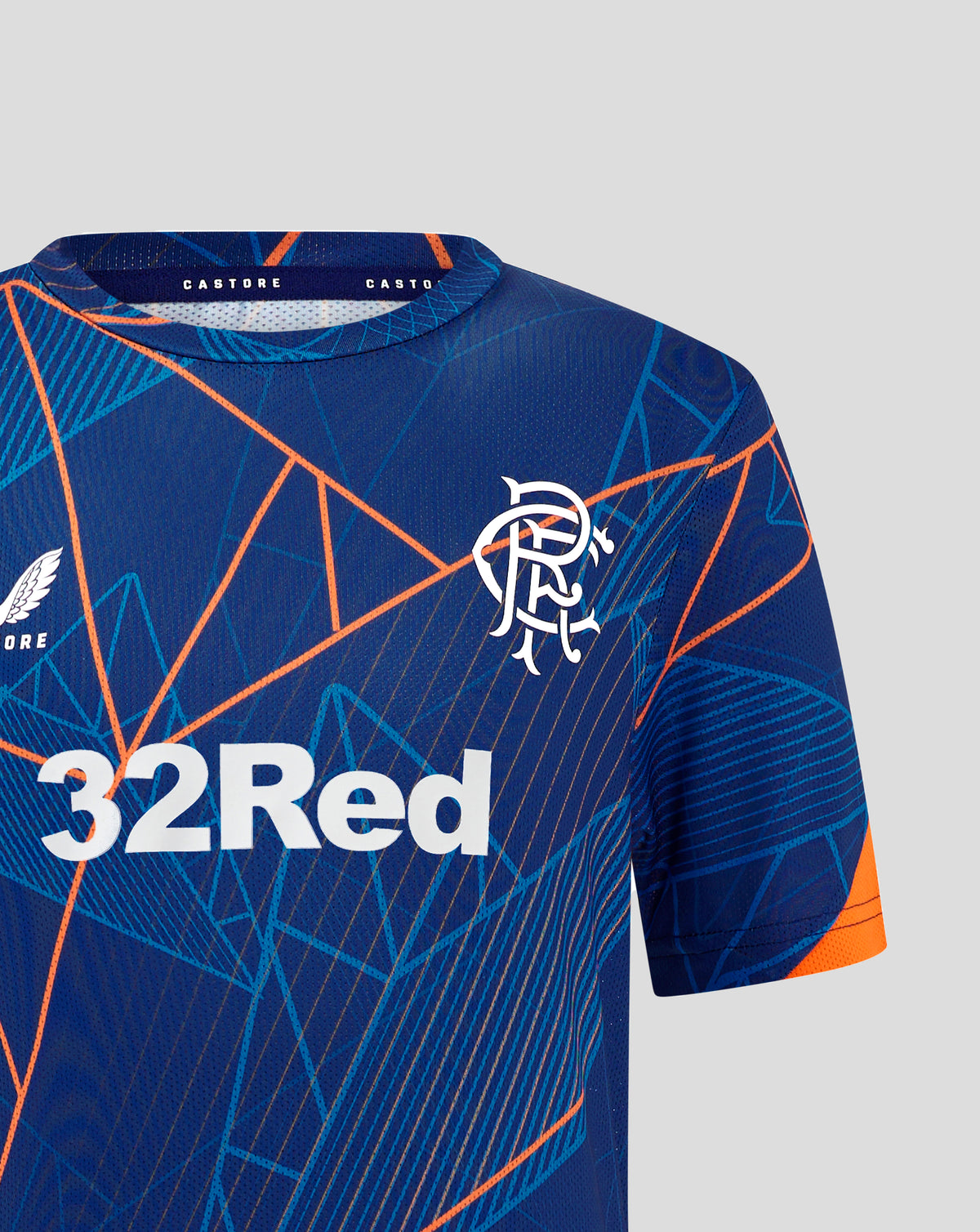 Rangers Men's 24/25 League Matchday T-Shirt - Blue Depths/Lapis Blue/Vibrant Orange