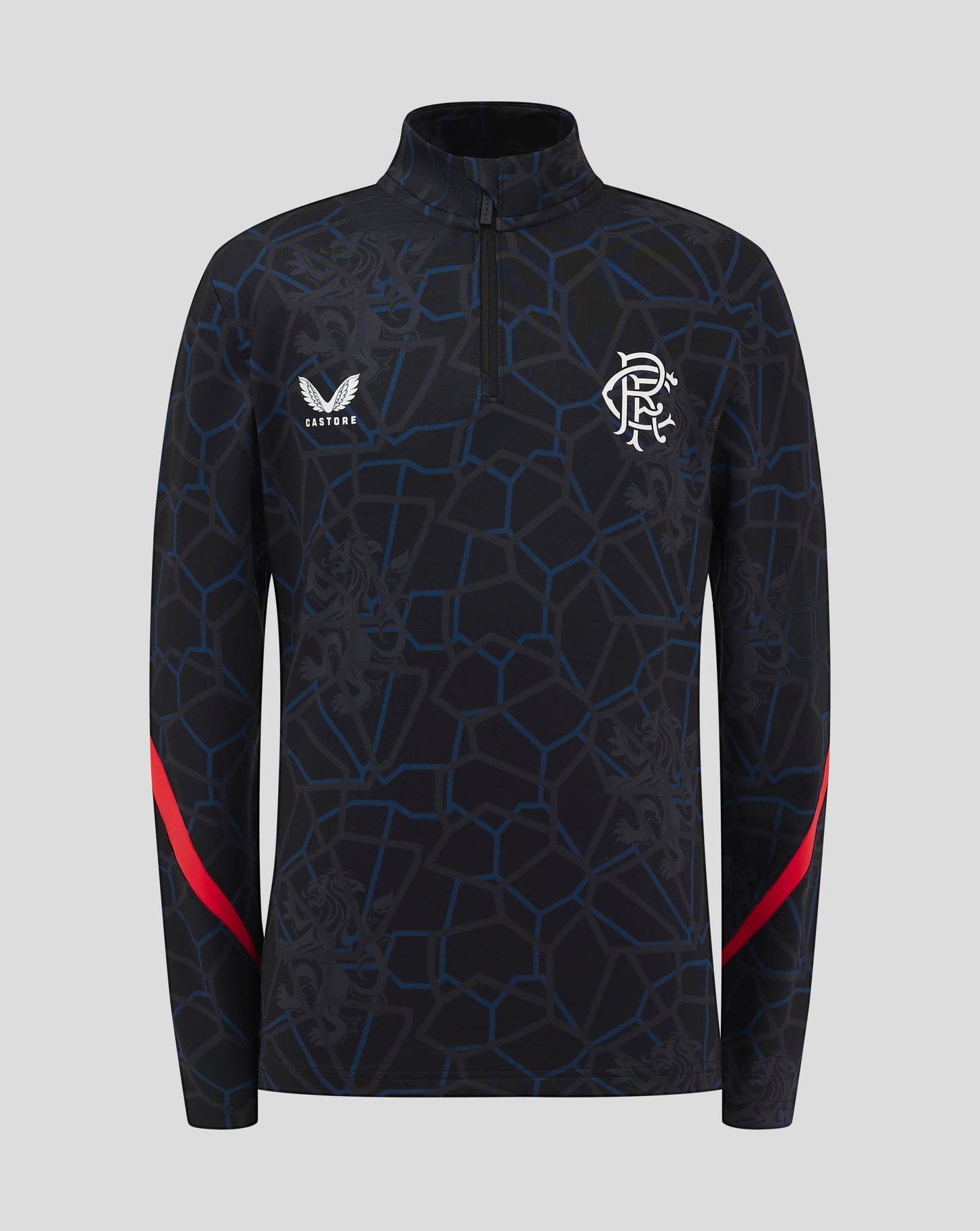 RANGERS JUNIOR 24/25 THIRD MATCHDAY 1/4 ZIP MIDLAYER