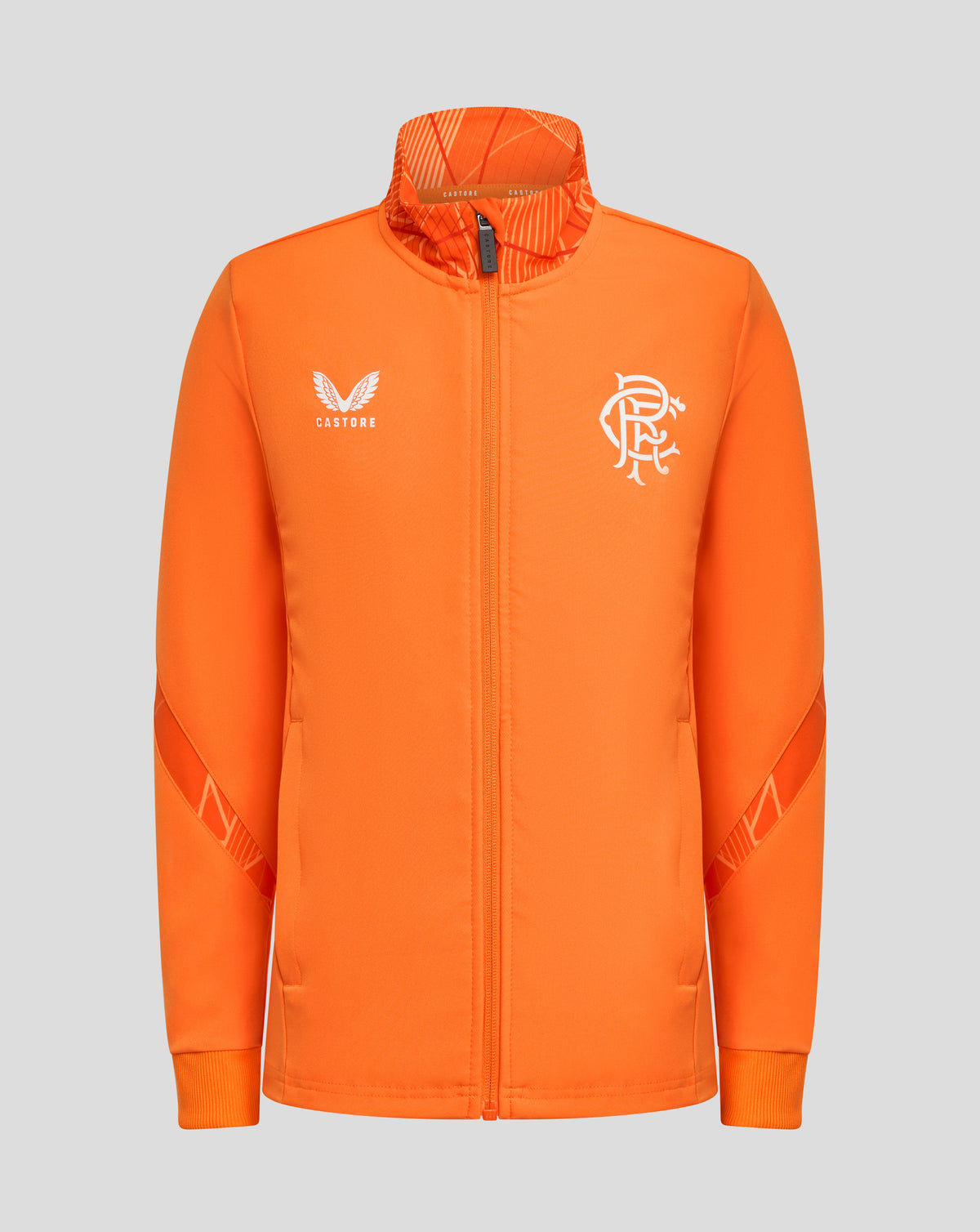 Rangers 24/25 Junior League Matchday Anthem Jacket - Vibrant Orange