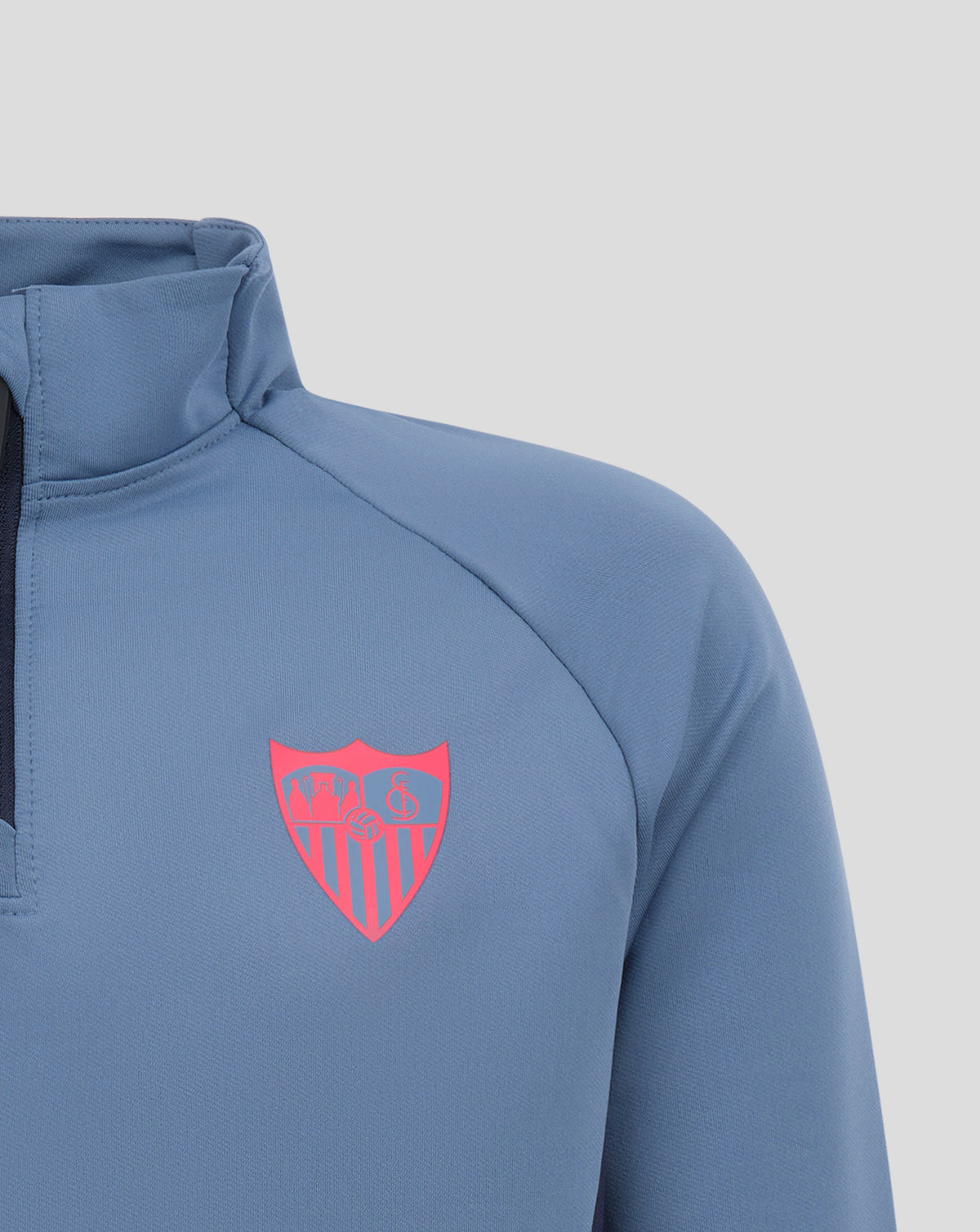 Sevilla Junior Trainings-1/4-Zip-Trikot – Blau - Coronet Blue/Peacoat