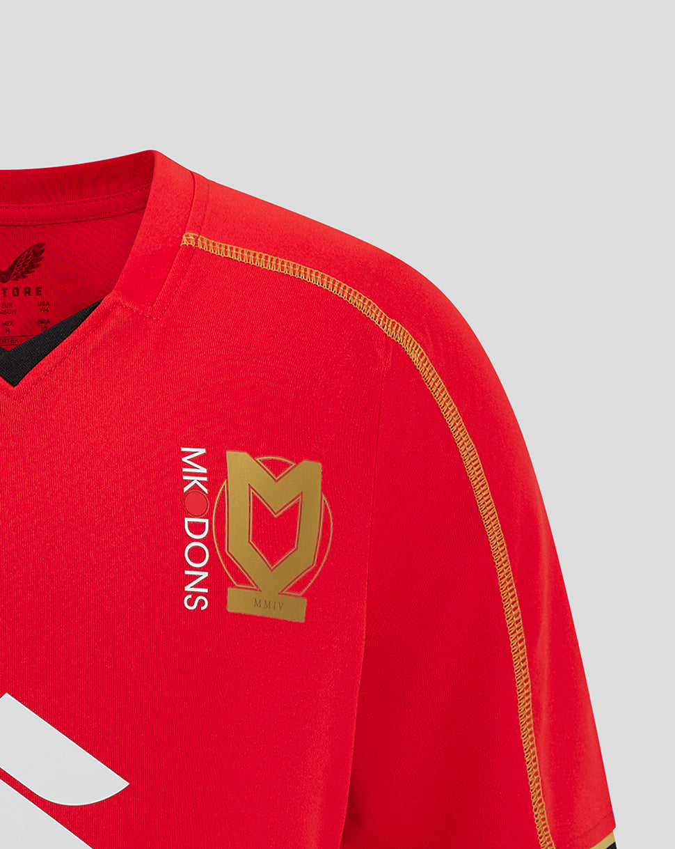 Mk Dons Junior 24/25 Away Shirt - Red