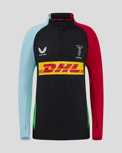 Harlequins Youth 24/25 Training 1/4 Zip - Black