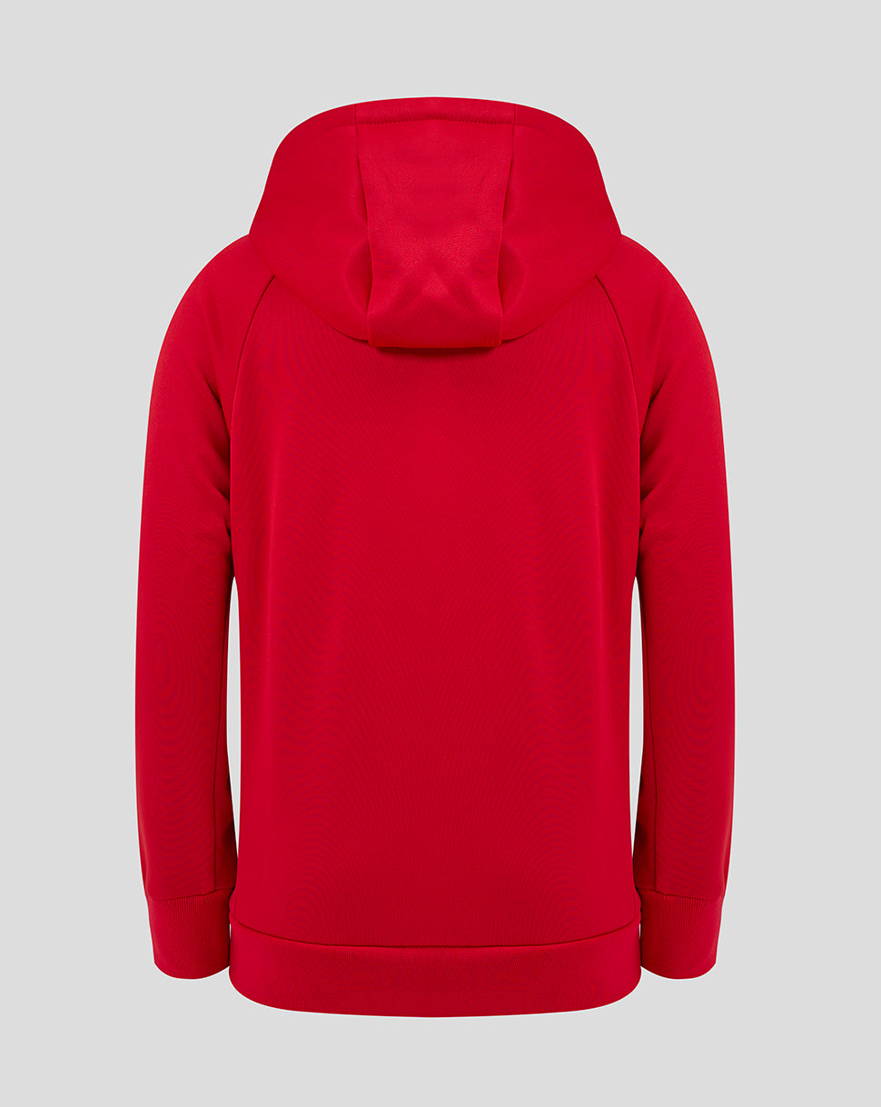 Saracens Junior 24/25 Training Overhead Hoody - Red - Red