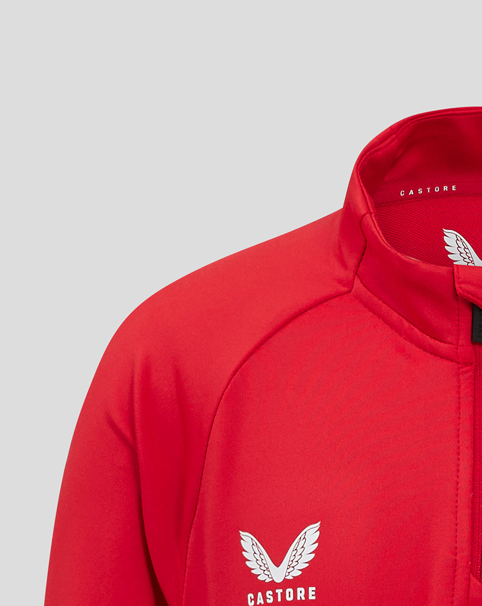 Saracens Junior 24/25 Training 1/4 Zip - Red - Red