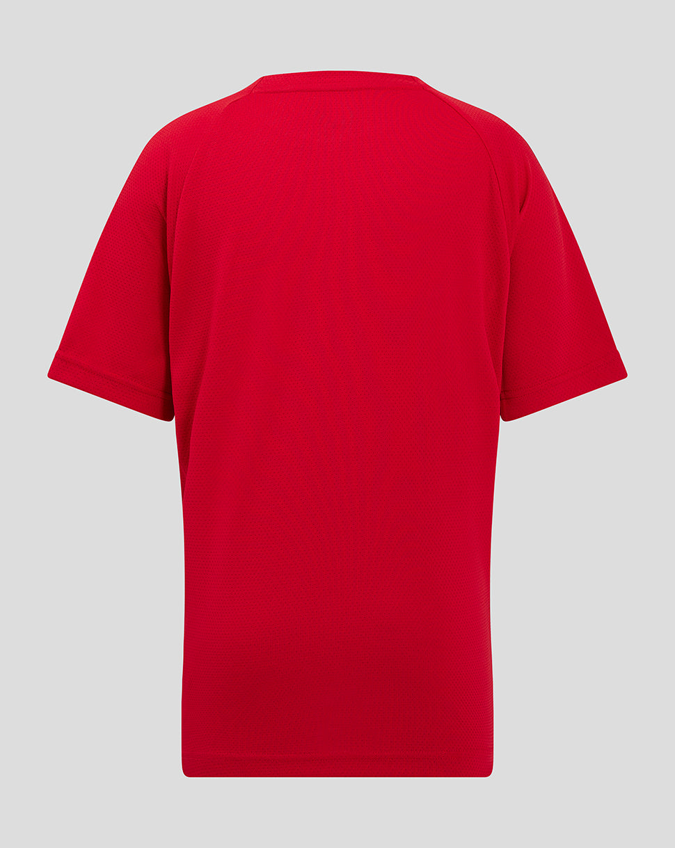 Saracens Junior 24/25 Training Short Sleeve Tee - Red