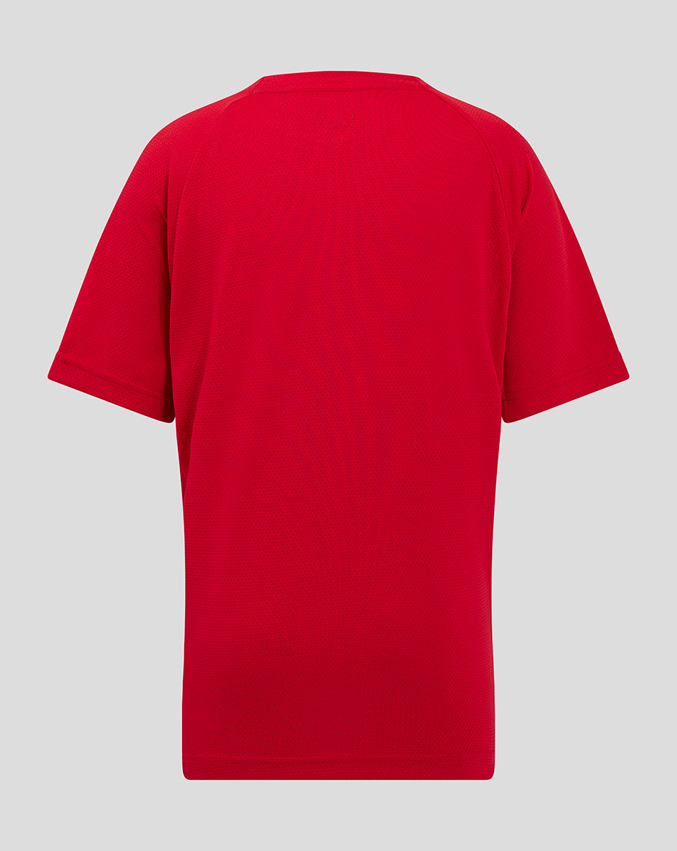 Saracens Junior 24/25 Training Short Sleeve Tee - Red - Red