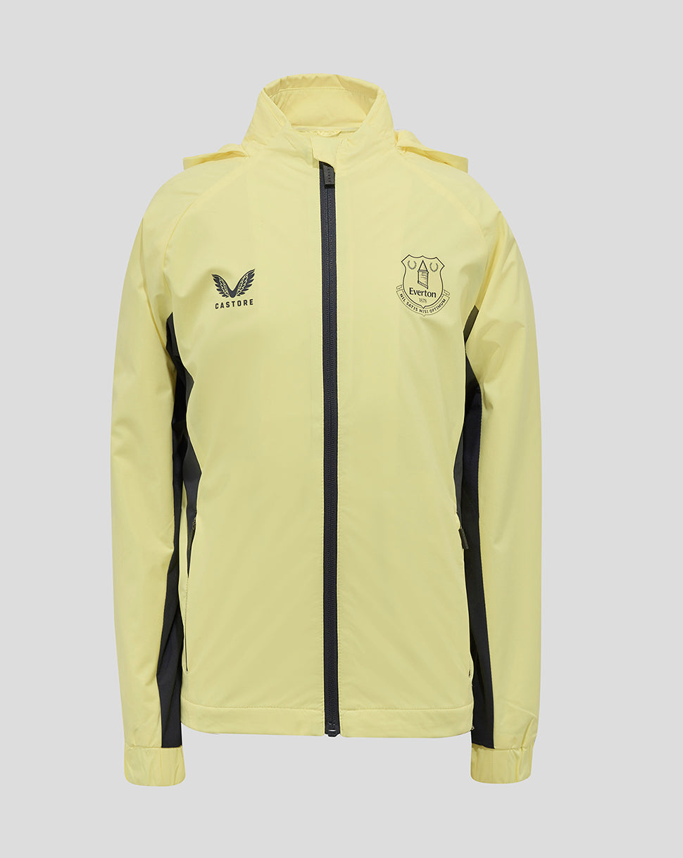 Everton 24/25 Junior Training Rain Jacket - Elfin Yellow/Ebony