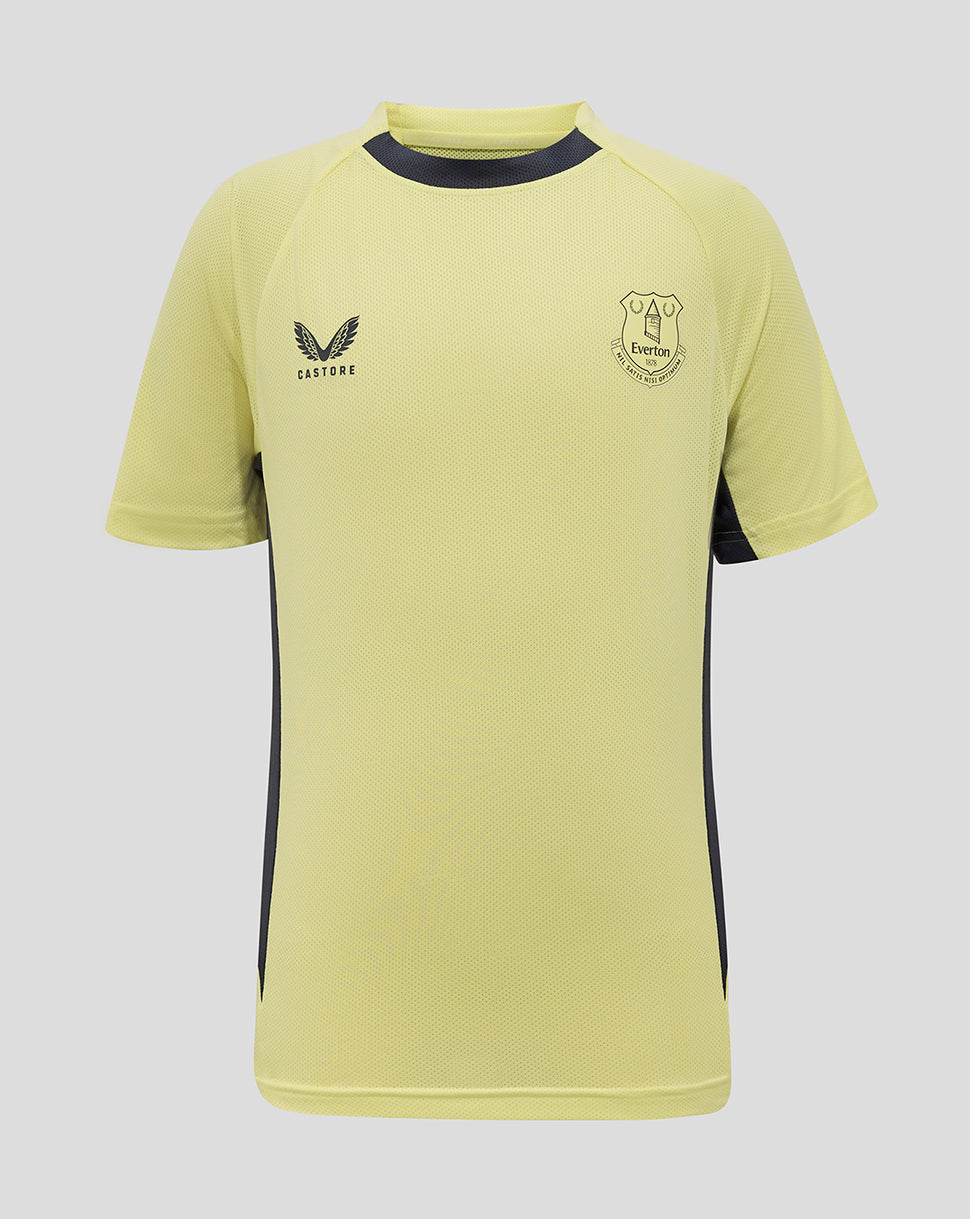 Everton 24/25 Junior Pro Players Training Tee - Elfin Yellow/Ebony